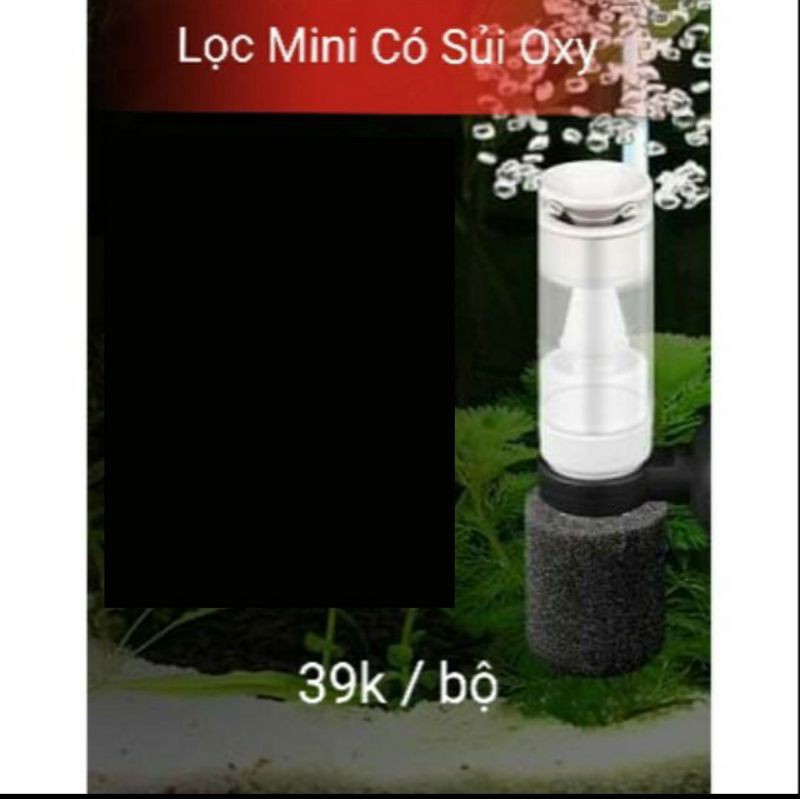 Lọc Mini Có Sủi Oxy Siêu Tiện Lợi Cho Hồ Cá Nhỏ