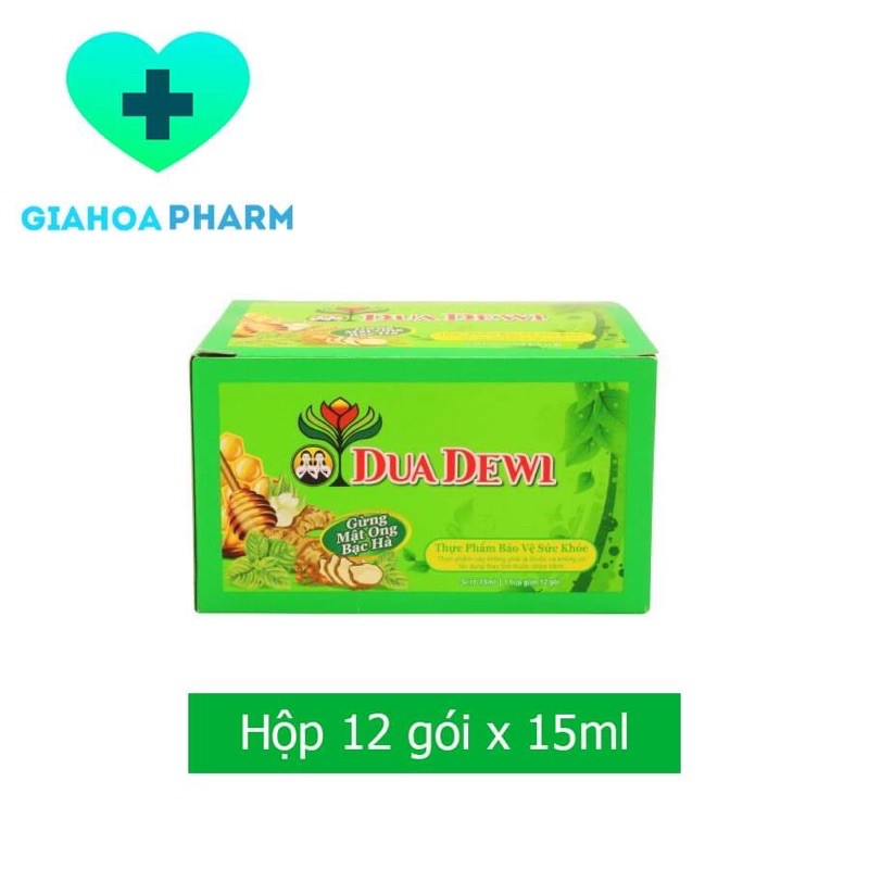 Siro thảo dược Dua dewi / Duadewi (INDONESIA) từ gừng, mật ong, bạc hà - Giải cảm, sổ mũi, đau đầu, mệt mỏi