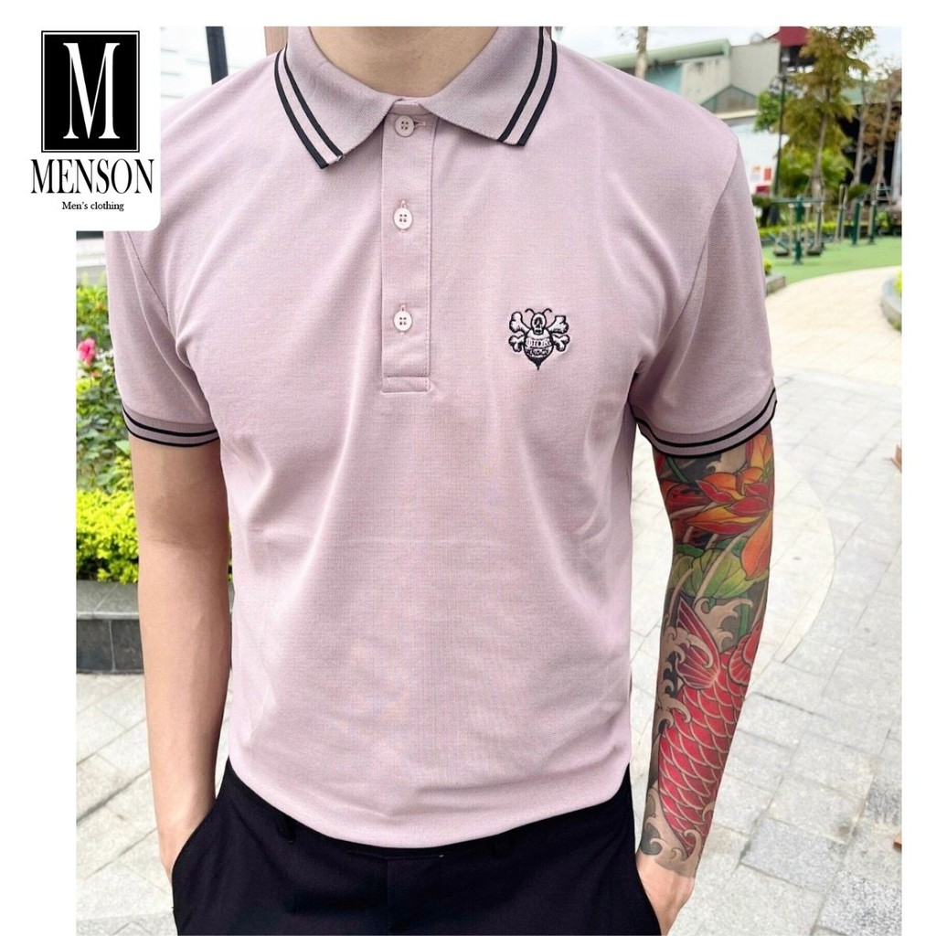 ⭐️HÀNG HIỆU⭐️Áo phông nam có cổ mùa hè chất mát - Áo polo nam cotton xuất xịn, co giãn ôm body MENSON M-6009