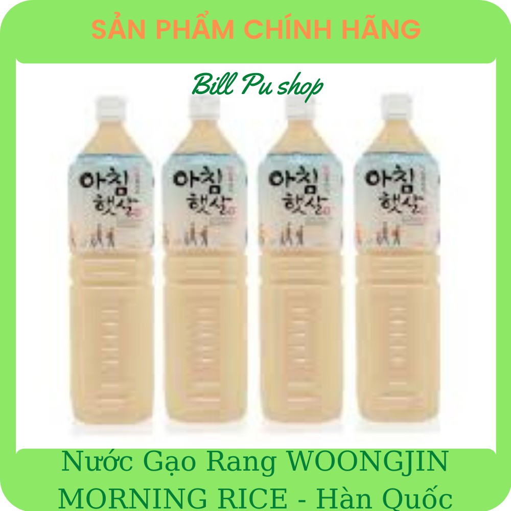 Combo 4 chai sữa gạo WOONGJIN MORNING RICE 1.5L - Hàn Quốc