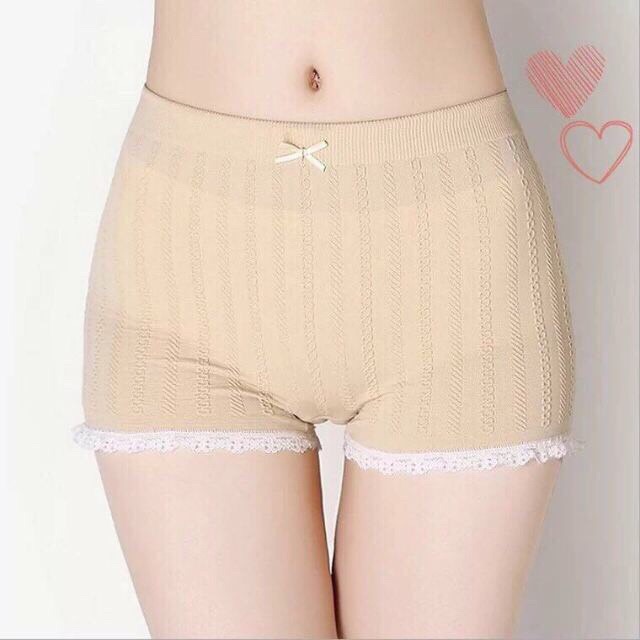 Quần lót đùi cotton viền ren cao cấp