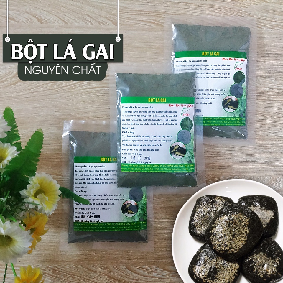 Bột Lá Gai Khô Gói 100g nguyên chất 100% Hàng Loại 1 chuyên dùng làm bánh gai bánh ít