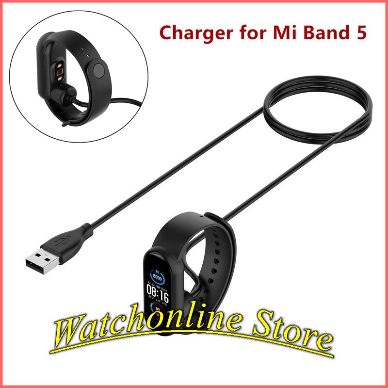Cáp sạc kẹp cho Xiaomi MiBand 5 chiều dài 1m hàng chuẩn SIKAI