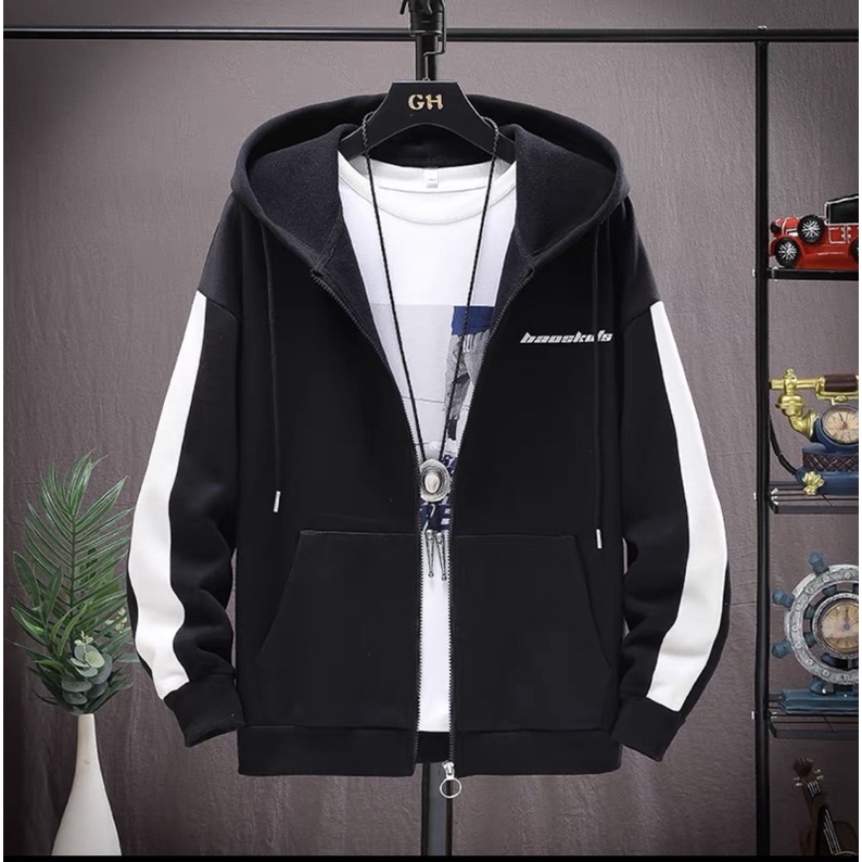 Áo khoác viền sọc  tay siêu đẹp thiêu BAOBAO