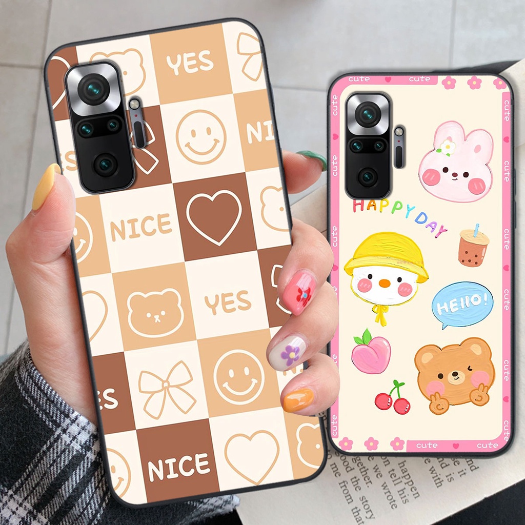 Ốp lưng Xiaomi REDMI NOTE 10 PRO happy day, gấu bear dễ thương - BỀN - ĐẸP -BAO GIÁ TOÀN THỊ TRƯỜNG