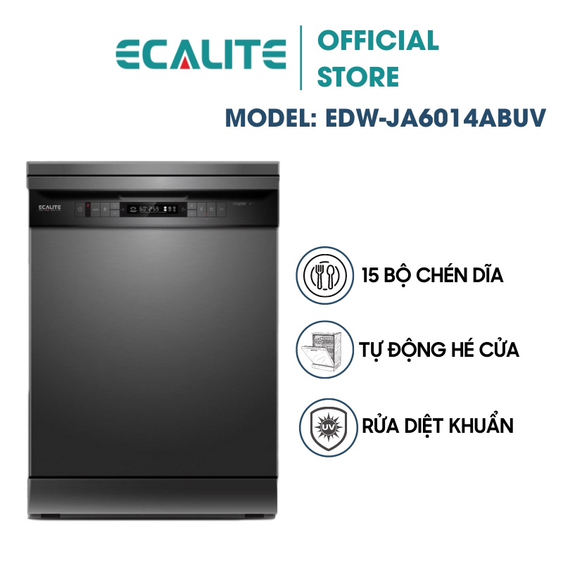 Máy Rửa Chén Độc Lập Ecalite EDW-JA6014ABUV - Màu Đen