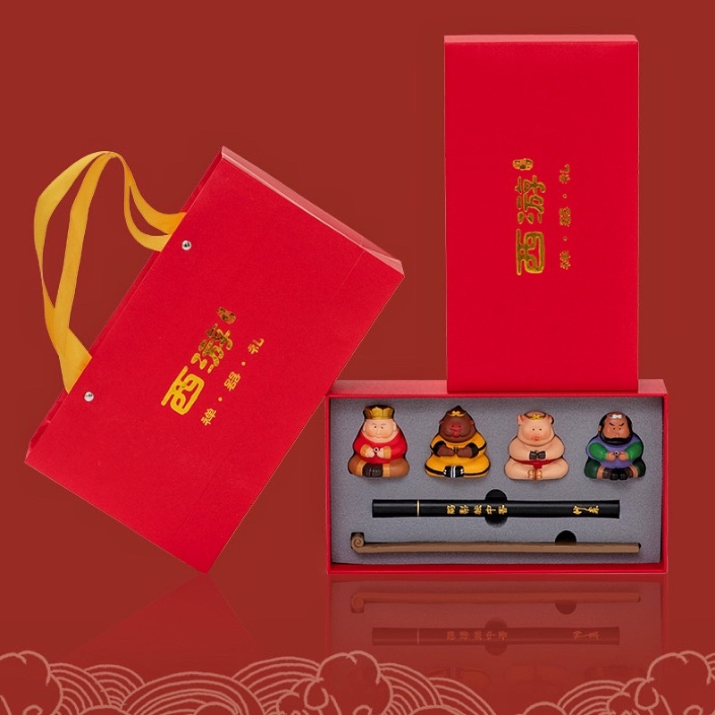 Bộ tượng chibi cắm nhang Tây Du Ký thầy trò Đường Tăng, Ngộ Không, Bát Giới, Sa Tăng ú