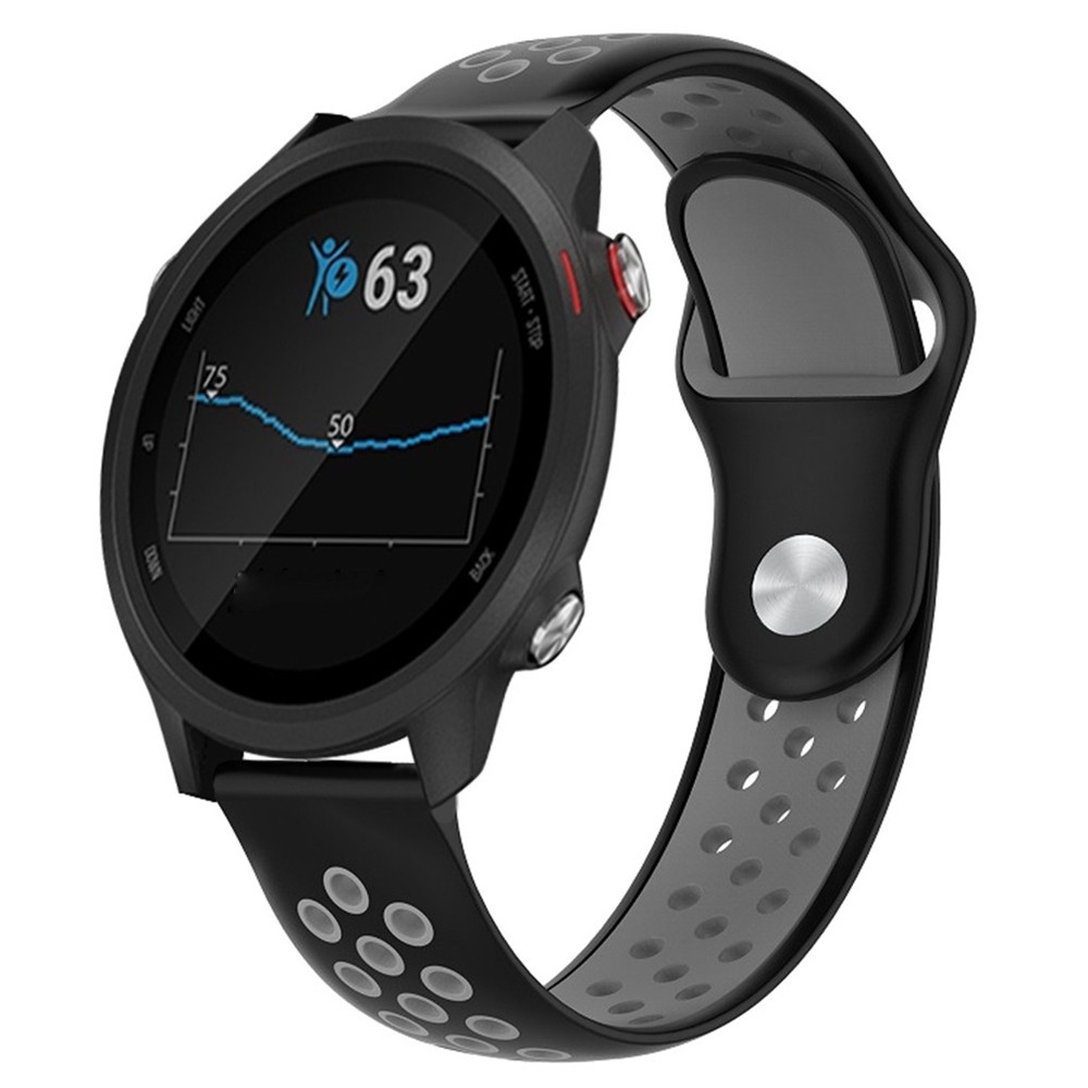 Dây đeo silicon thoáng khí thích hợp cho đồng hồ thông minh Garmin Forerunner 245 245m 20mm