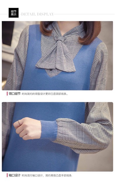 Váy len quảng châu pha sơmi | BigBuy360 - bigbuy360.vn