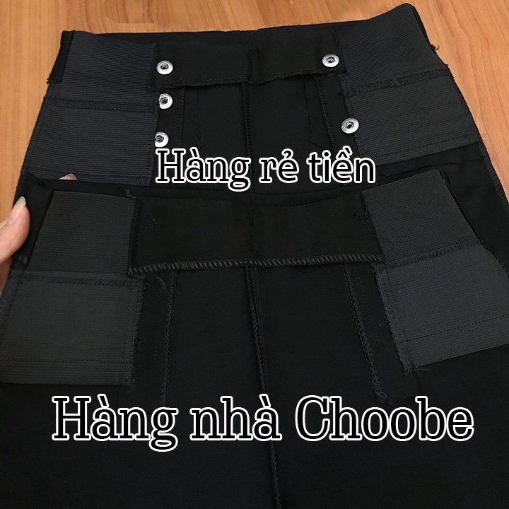 Quần tregging nữ Choobe cạp cao 6 cúc chất vải thun ôm dày dặn siêu co giãn mặc tôn dáng - Q14