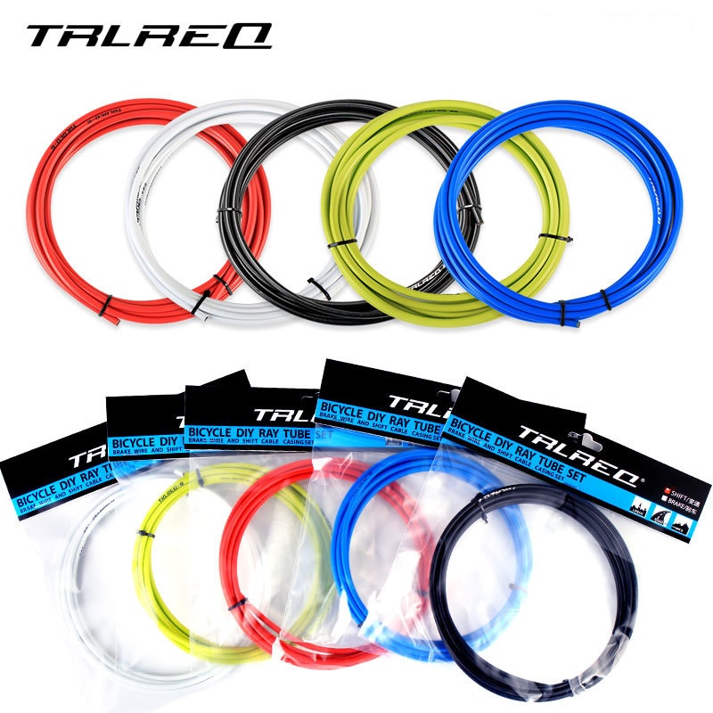 Bộ Vỏ Dây Đề Xe Đạp Trước Sau 3 Mét TRLREQ Màu Đen