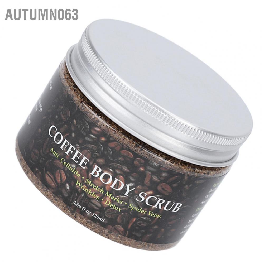 Coffee Body Scrub Deep Cleansing Tẩy da chết Dưỡng ẩm tế bào tẩy cho chân 120ml Autumn063