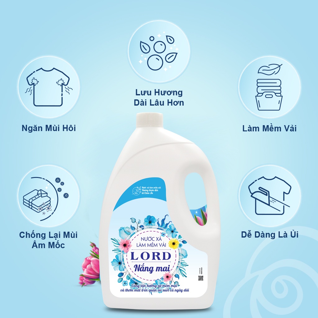 Xả vải Lord hương nắng mai (xanh) 3kg