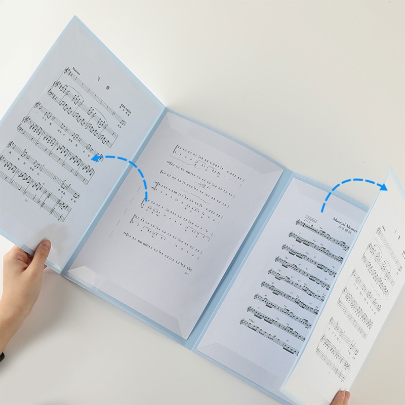 Bst Giấy Ghi Chú 4 Trang Khổ A4 Có Thể Mở Rộng Dùng Khi Vẽ Nhạc