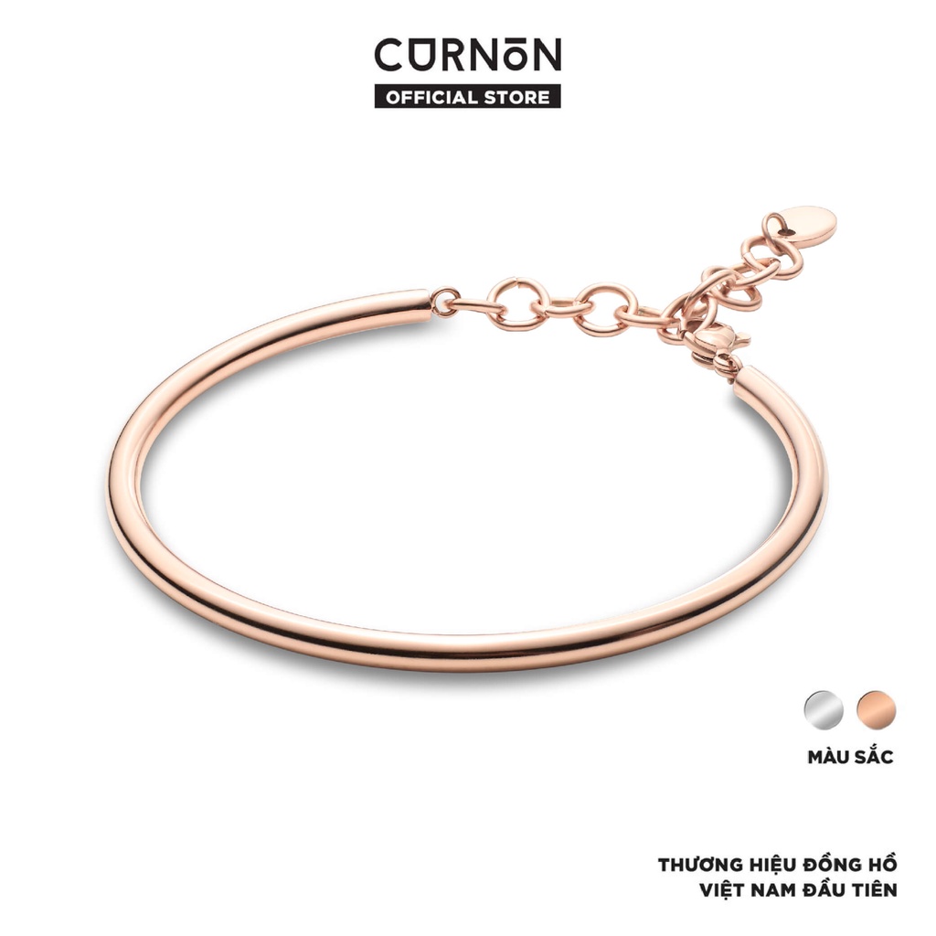 Vòng tay nữ Curnon Doris Cuff - trang sức phụ kiện đeo tay thời trang - thiết kế basic cá tính với dây cài mảnh