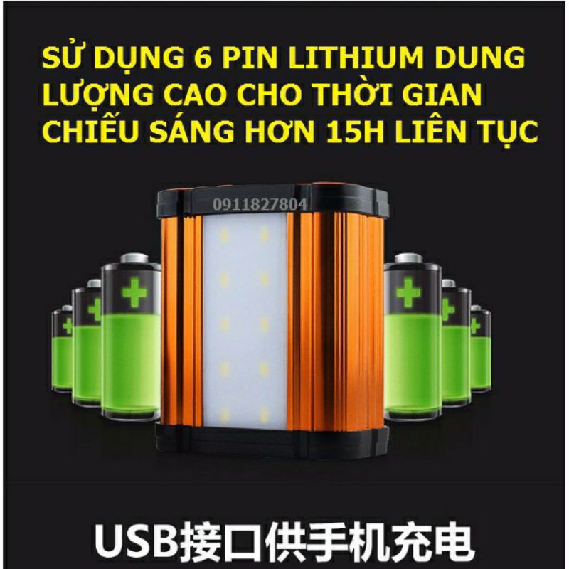 Đèn pin đội đầu siêu sáng LED L8 CHỐNG NƯỚC KIÊM SẠC DỰ PHÒNG sử dụng hơn 15h liên tục/ Đèn siêu sáng soi xa hơn 500m