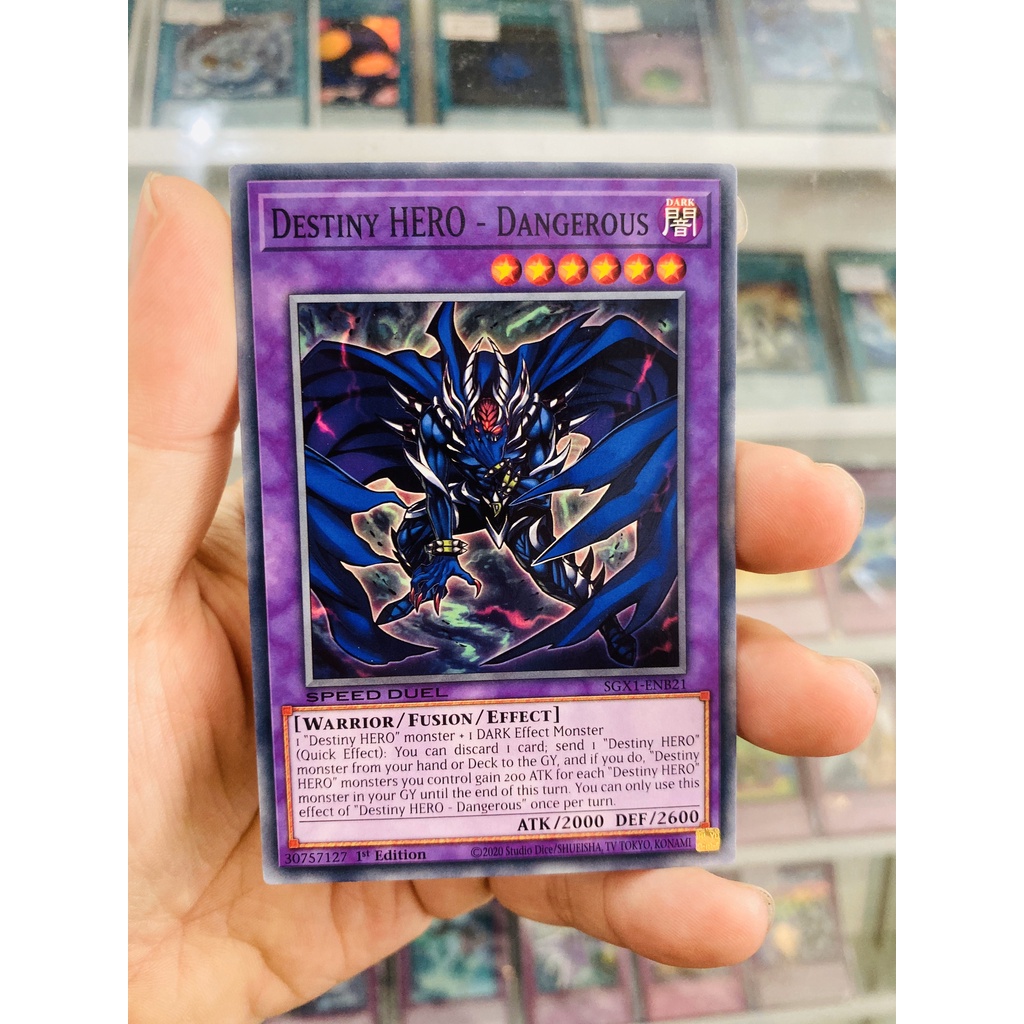 Thẻ Bài YugiOh! Mã SGX1-ENB21 - Destiny HERO - Dangerous - Common - 1st Edition