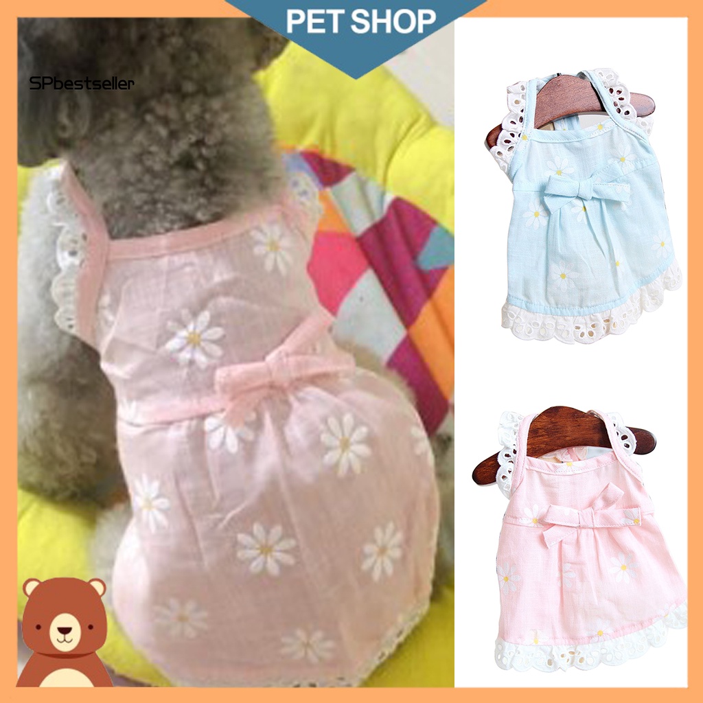 Đầm Xòe Đính Nơ Đáng Yêu Dành Cho Cún Cưng