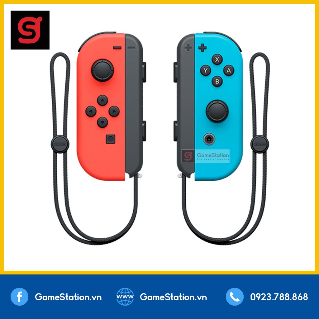 [Freeship toàn quốc từ 50k] Tay Cầm Nintendo Switch Joy-Con Màu Xanh/Đỏ (Neon)