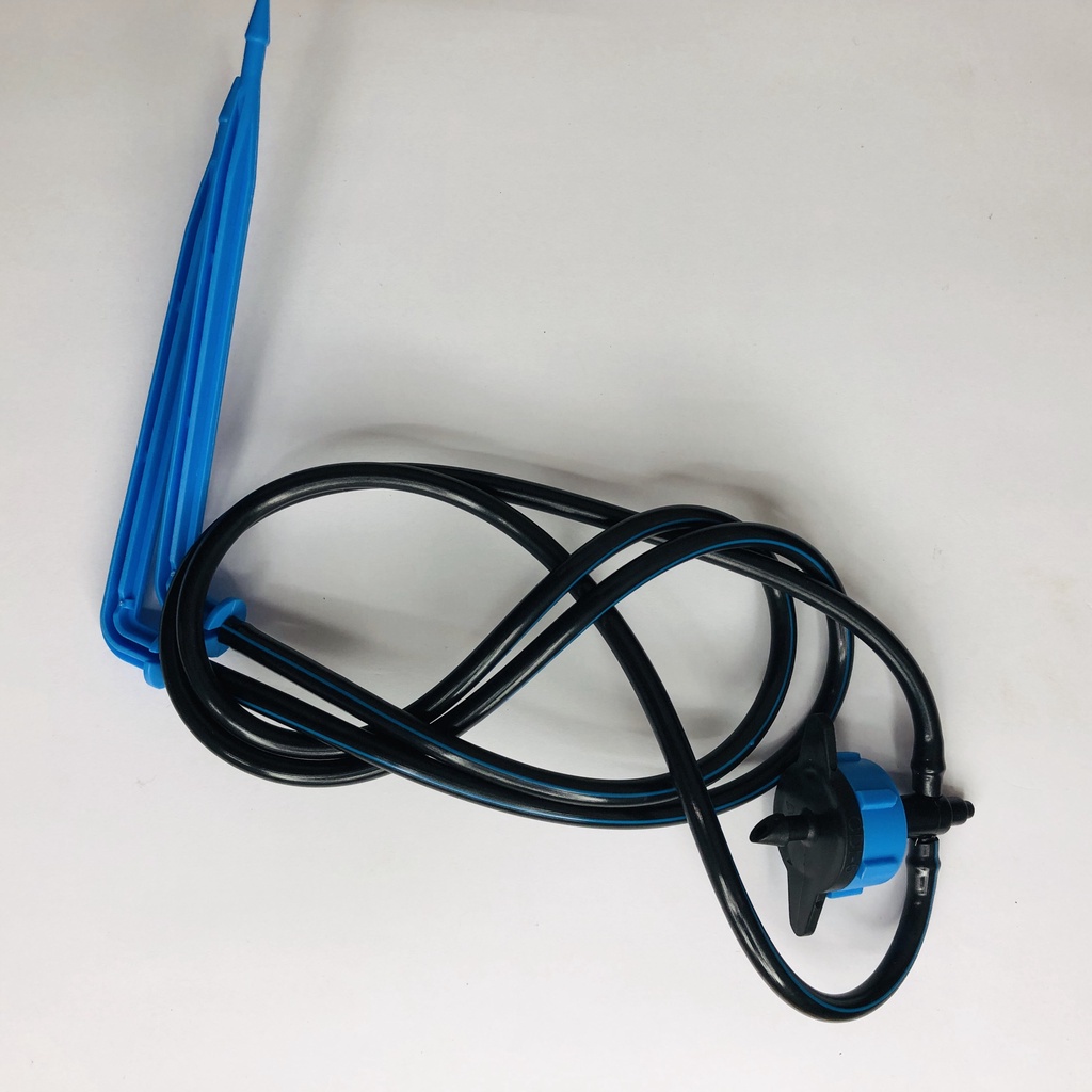 10 Bộ tưới nhỏ giọt 2 que cắm 10CM CÓ ĐẦU TƯỚI BÙ ÁP CÓ RỈ 8L-H