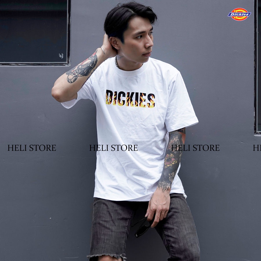 Áo thun Dickies - Teeshirt Dickies Original - Đen &amp; Trắng - Unisex nam nữ.