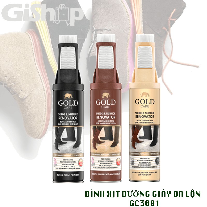 Bình Xịt Dưỡng Giày Da Lộn GoldCare GC3001 200ML