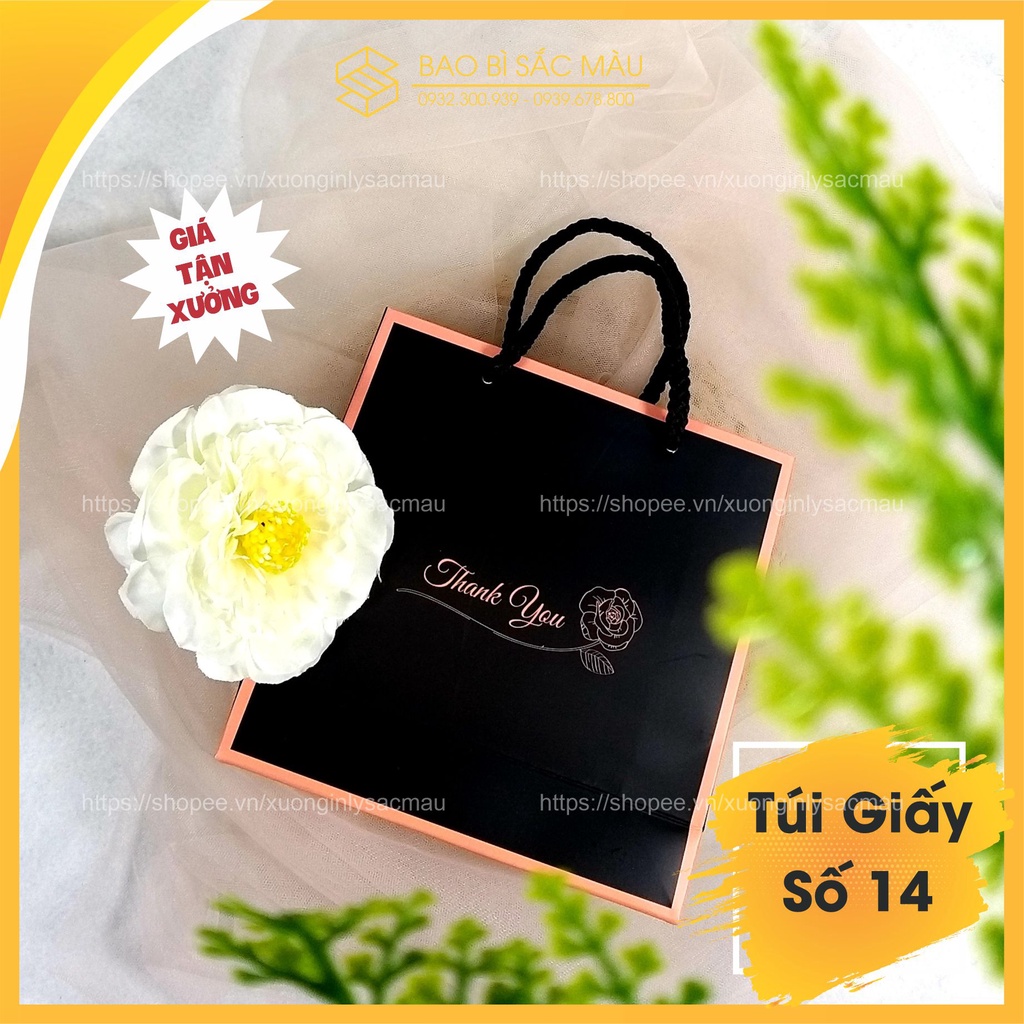 5 Túi giấy vuông- túi Thankyou đựng quà tặng, nước hoa, mỹ phẩm, phụ kiện.... - Túi giấy số 14