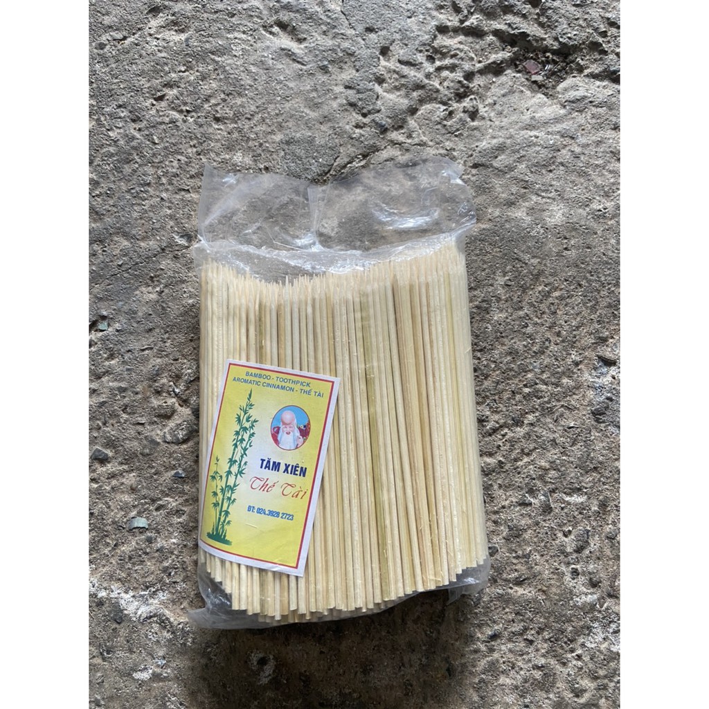 Túi [500 gram) xiên thịt nướng bằng tre