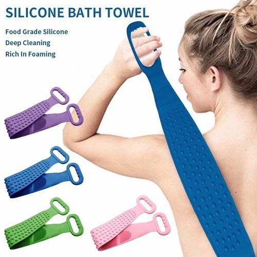 DÂY TẮM CHÀ LƯNG 2 MẶT BẰNG SILICONE