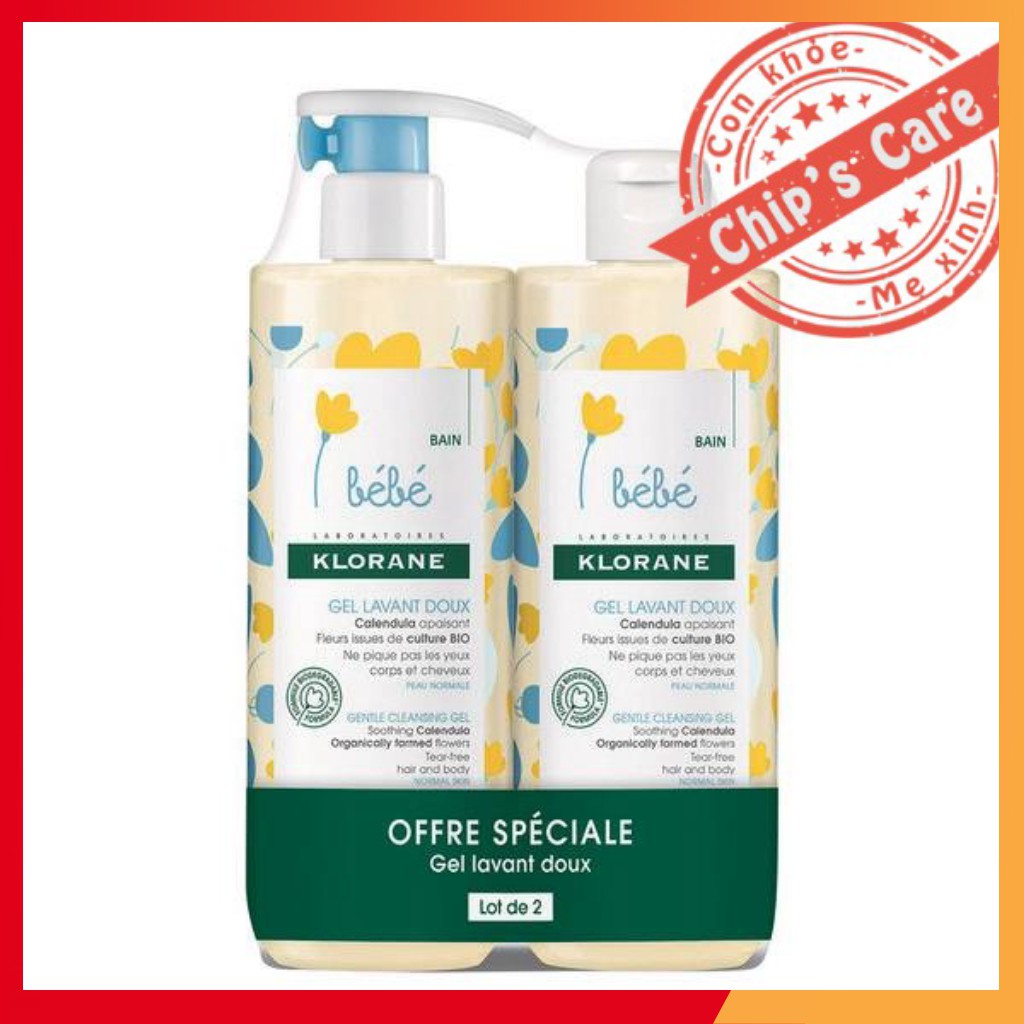 Sữa tắm gội Klorane bebe