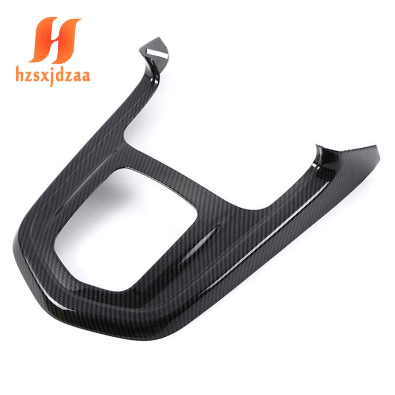 Khung gắn cần số xe hơi bằng sợi carbon trang trí cho Nissan Navara NP300