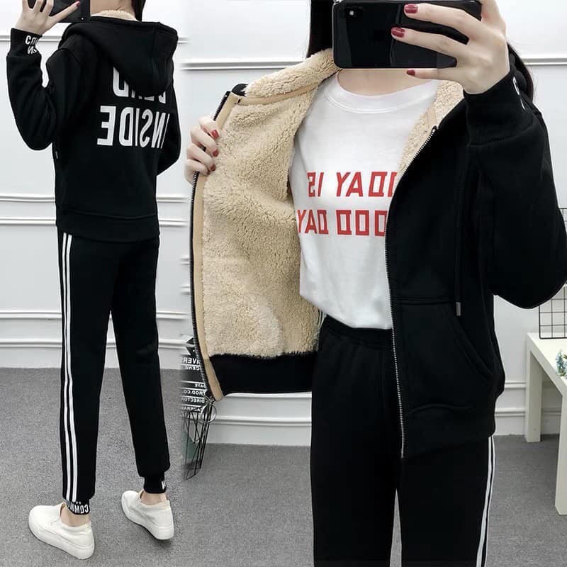 Bộ nỉ lót lông - QA387