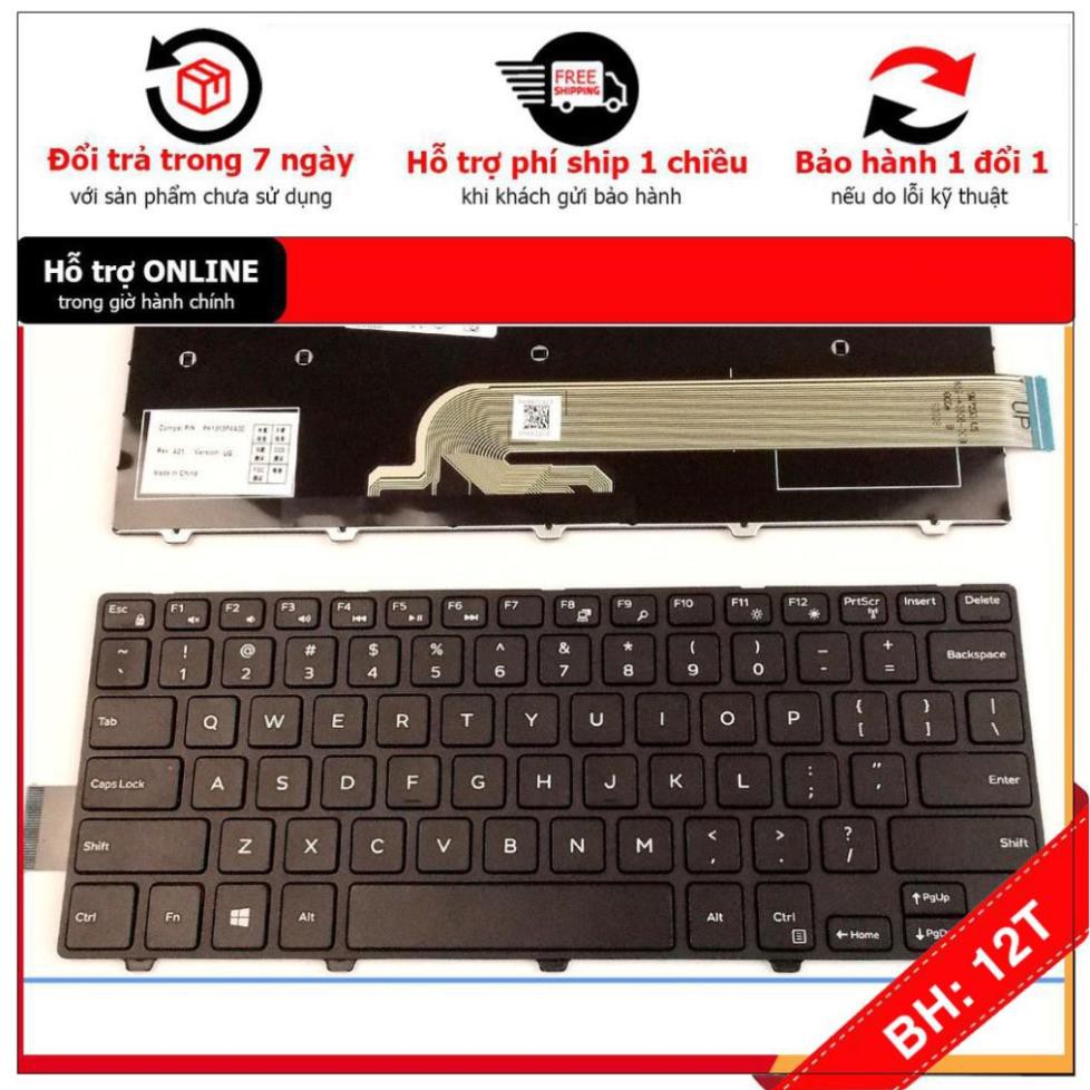 [BH12TH] 🎁 Bàn Phím Laptop Dell Inspiron 14 3000 3441 3442 3443 3878 14 5000 5445 5442 5447 5448 KHÔNG ĐÈN – LOẠI TỐT