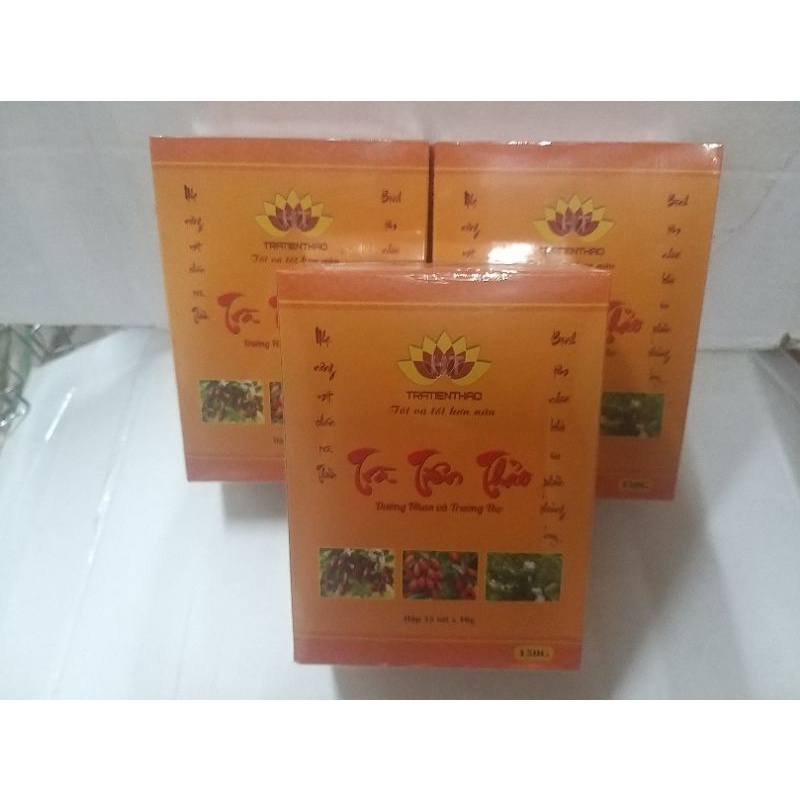 Hộp Trà Thảo Mộc Dưỡng Nhan Và Trường Thọ Tăng Cường Đề Kháng Làm Sạch Mạch Máu Hộp 250gr ( Tặng trà tiên Thảo)