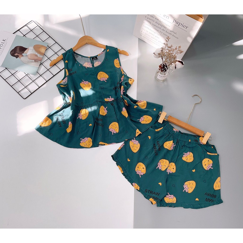 Bộ đùi Baby Doll chất tole lanh VNXK