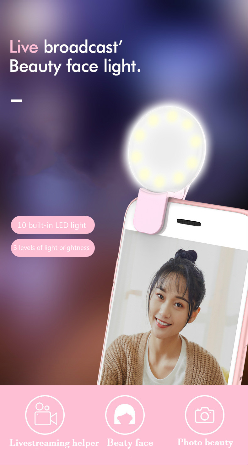 Mua 3 Tặng 1 Đèn Led Trợ Sáng Hỗ Trợ Chụp Ảnh Selfie