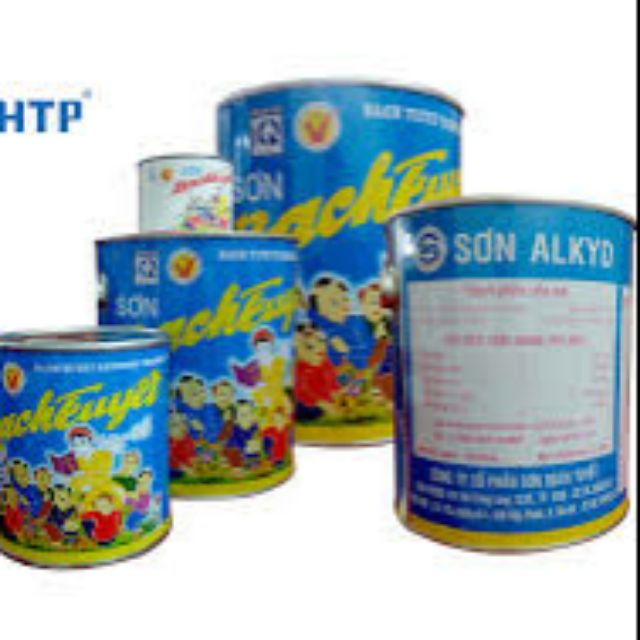 Sơn bạch tuyết lon 1kg,Sơn dầu Bạch Tuyết có khả năng bám dính tốt trên sắt thép không mạ rất chặt đem lại hiệu quả cao