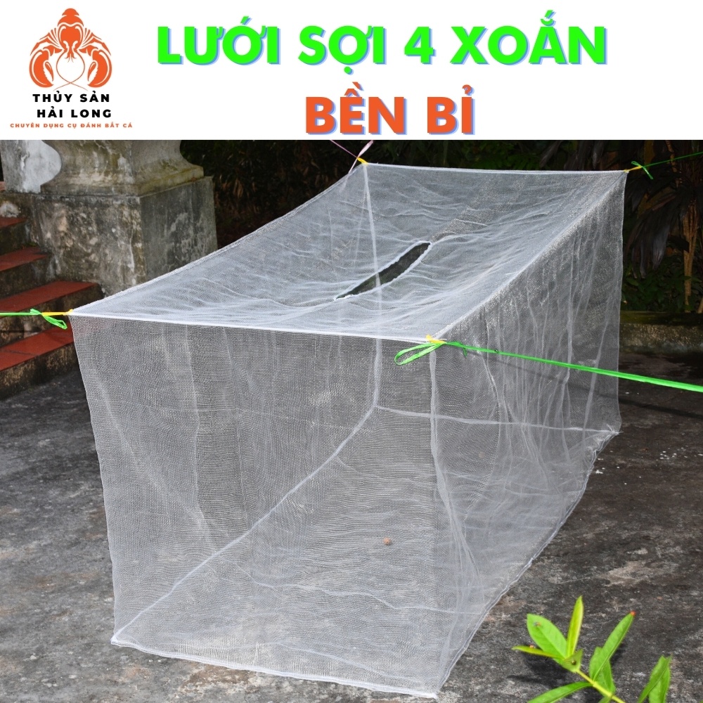 TRÁNG - VÈO  nuôi cá, ếch..CÓ NẮP ĐẬY ô mắt lưới 2.5mm siêu bền