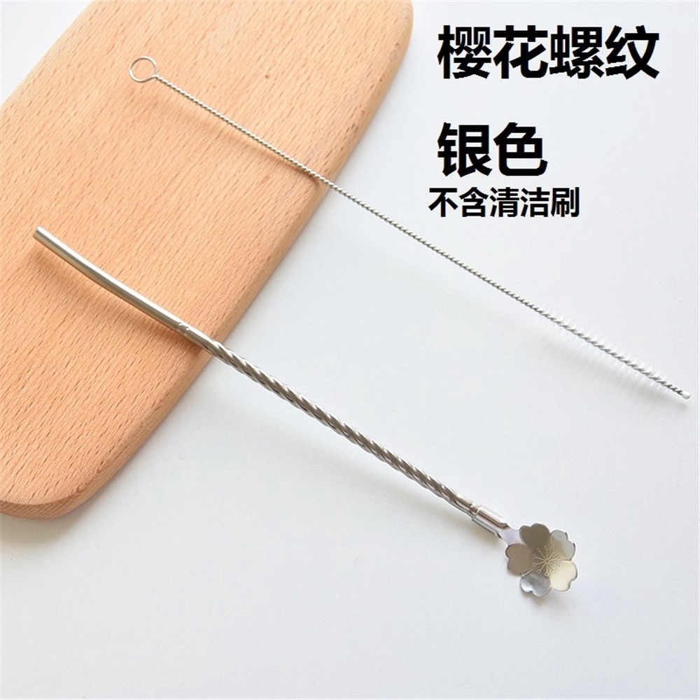 Ống Hút Thép Không Gỉ 2 Trong 1 Đa Năng