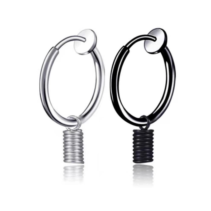 Bông Tai Thép Titan Phong Cách hip hop Đường Phố Cá Tính Cho Nam Và Nữ