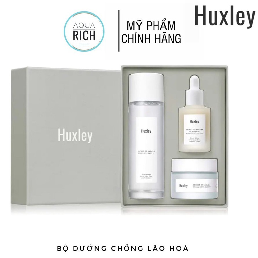 Bộ 3 Món Dưỡng Da Chống Lão Hóa Cao Cấp Huxley Antioxidant Trio