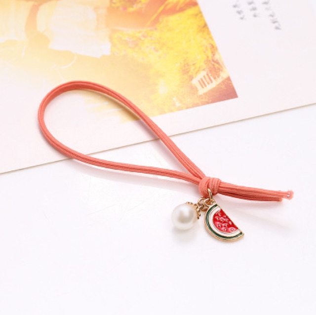 Dây cột tóc hoa quả, giáng sinh