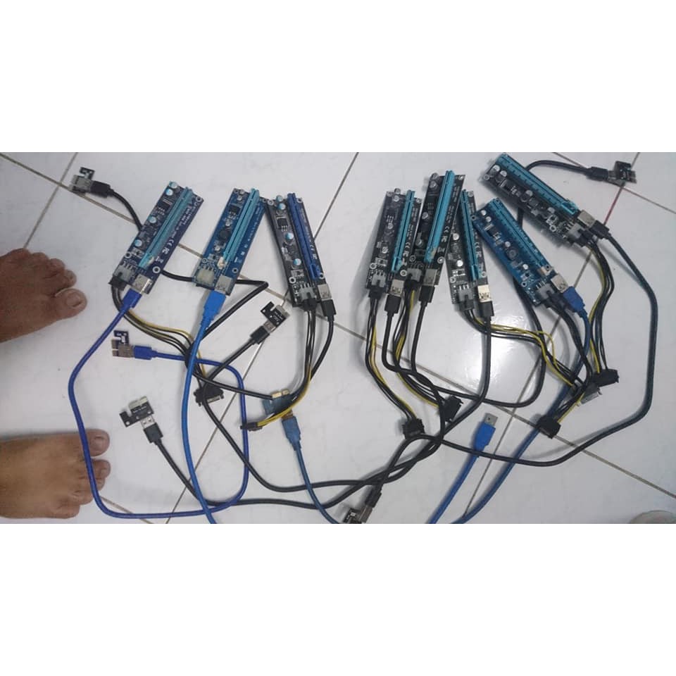 DÂY RISER 006  PCI EXPRESS xanh/đen