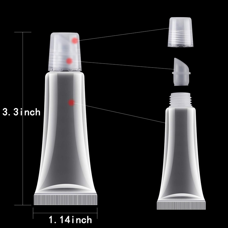 Set 100 Ống Nhựa Rỗng 10Ml Đựng Son Môi / Lotion / Mỹ Phẩm DIY