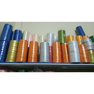 combo 10 cuôn Dây ruy băng lụa bảng 2 cm dài 22m