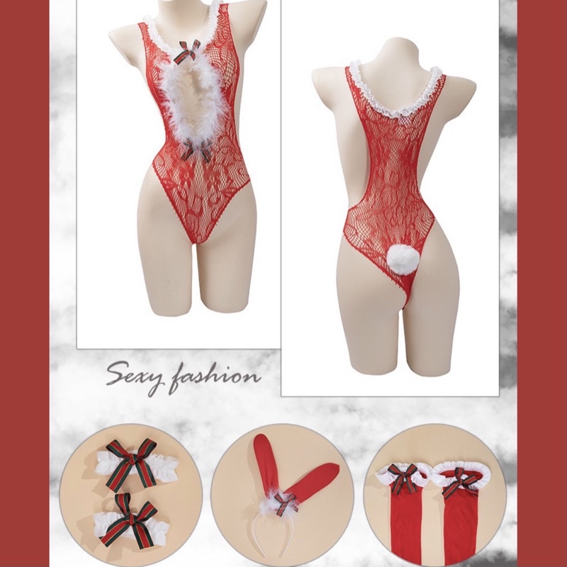 MY9938 Bodysuit Lưới Ngực Khoét Sâu Concept Giáng Sinh Gợi Cảm - Cosplay Noel Sexy @lingerie.sm.toys | BigBuy360 - bigbuy360.vn