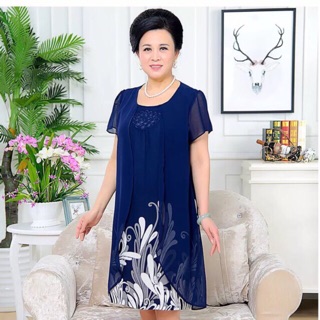 Đầm trung niên cao cấp cho mẹ