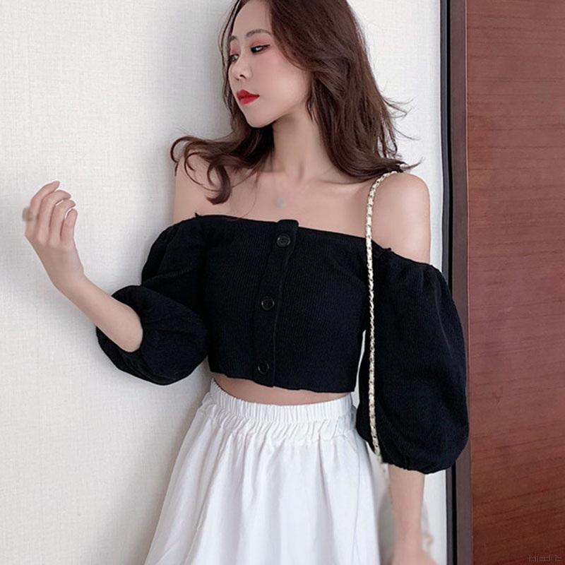Áo Lửng Trễ Vai Quyến Rũ Dành Cho Nữ