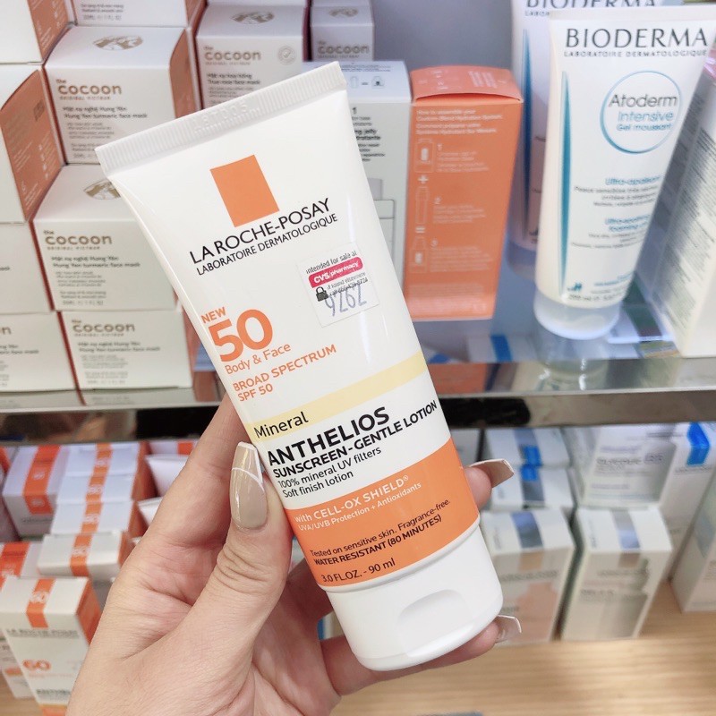 Kem Chống Nắng La Roche-Posay Mineral Anthelios Sunscreen-Gentle Lotion SPF 50 Body & Face