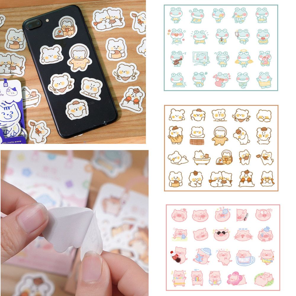 Bộ 40 giấy dán ghi chú hình động vật dễ thương cho bé